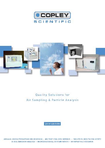 The new ‘Quality Solutions for Air Sampling & Particle Analysis’ brochure